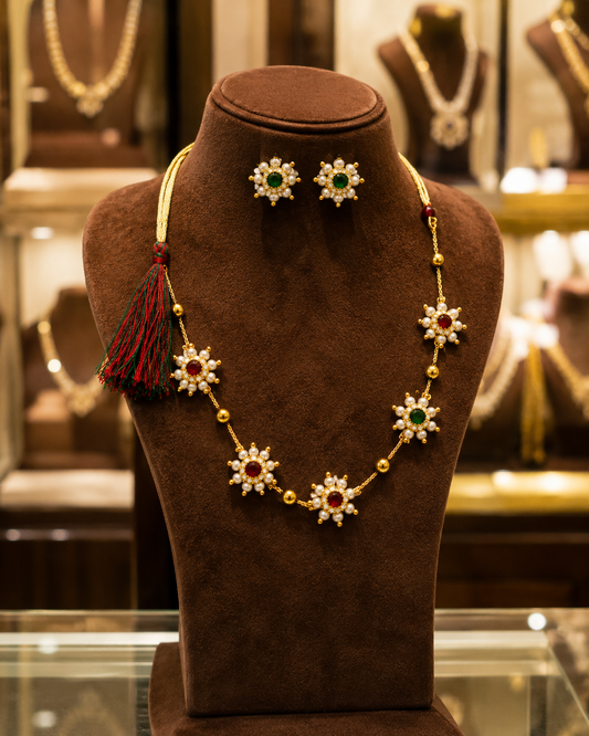 Aurelia 18K Gold Plated Necklace & Earring Set