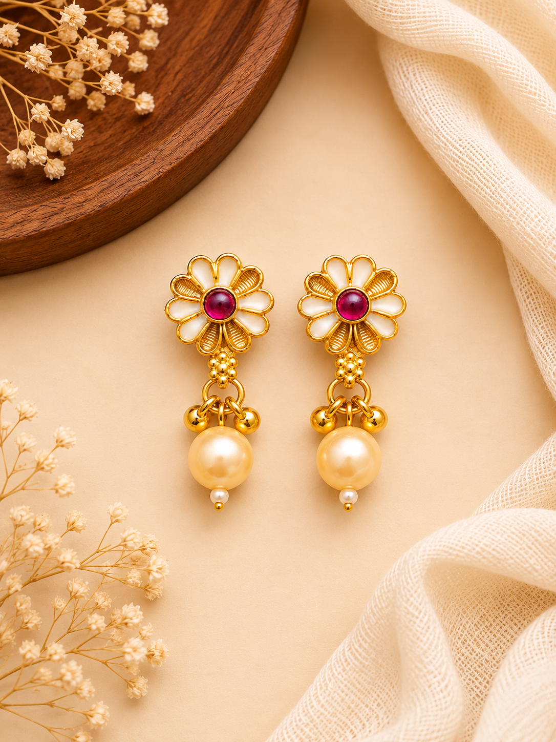 Swarna Padma Choker Set  18K Gold Plated