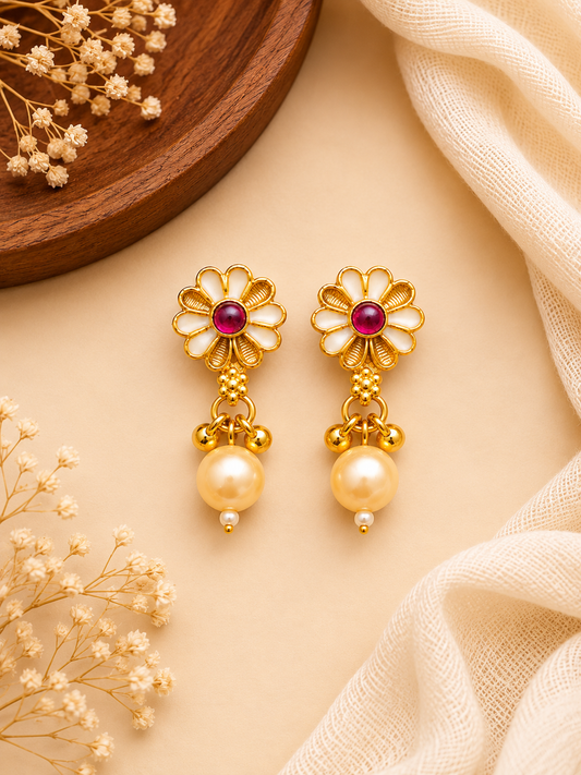 Swarna Padma Choker Set  18K Gold Plated